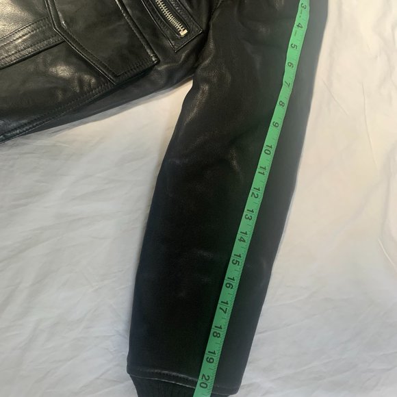 Zadig & Voltaire Luka Leather Fur Lined Jacket XS NWT - Picture 11 of 14